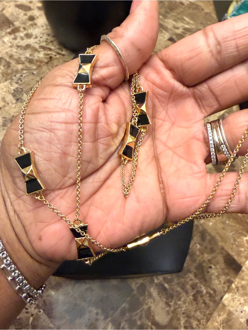 ๐ NWOT Kate Spade "Take a Bow" Long Station Necklace - Picture 6 of 6